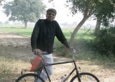 Amit Mukerjee with 24 year old
					  Nishiki Pueblo: click to
					  enlarge