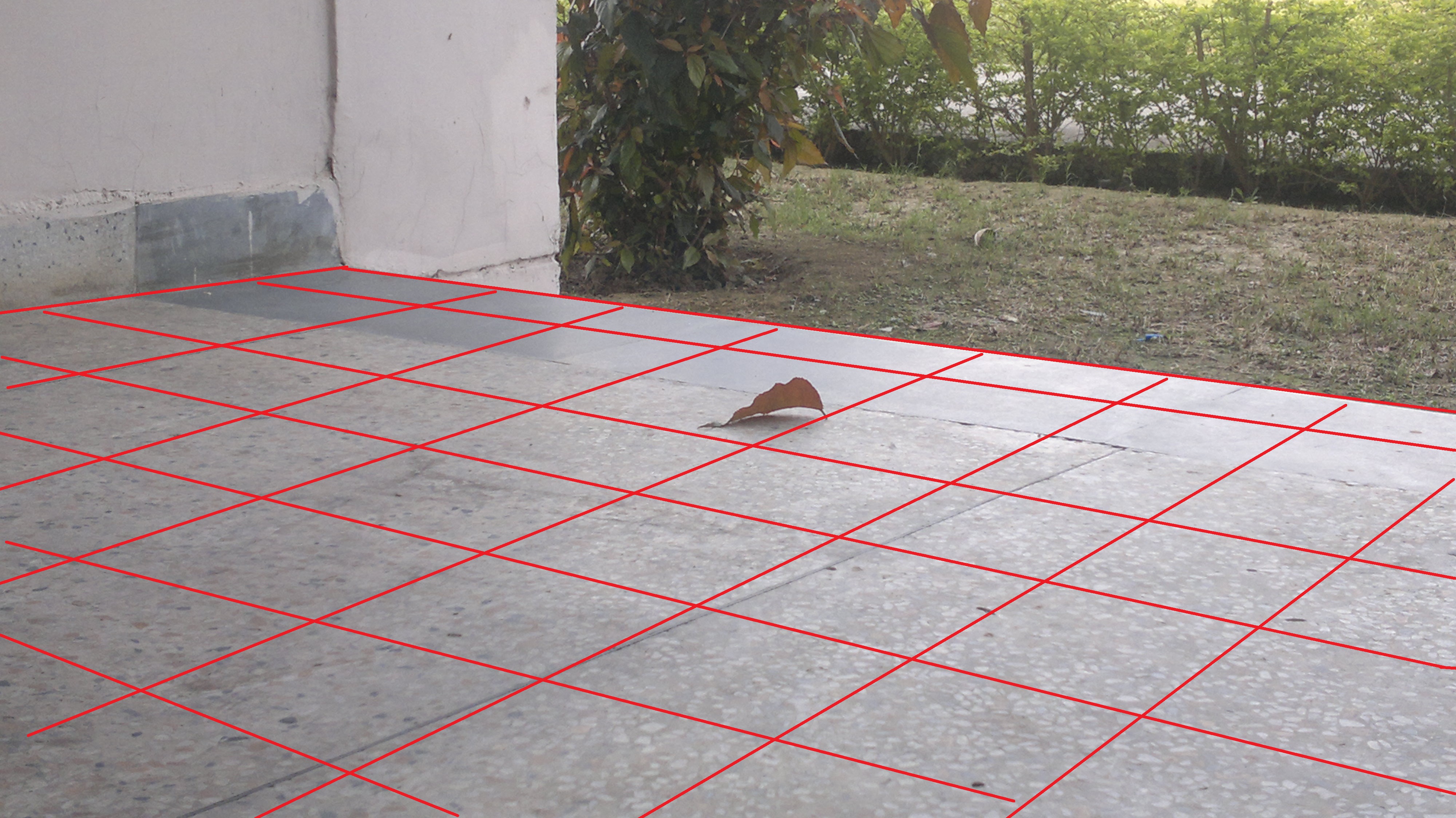 Generate Grid on floor for determining relative distances