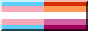 88x31 button: trans and lesbian pride flags
